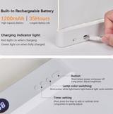 Eye-Caring 2-in-1 LED Book Light & Night Light